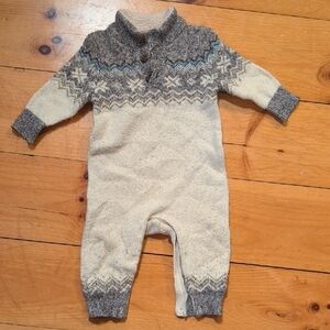 GAP Baby Knit Sweater with Nordic Design - 6 To 12 Months